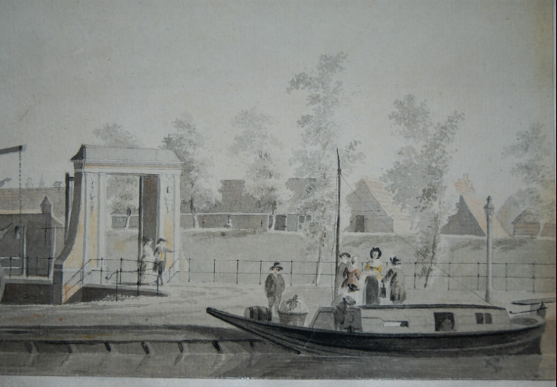 A drawing of the Friese Buitenpoort in Alkmaar by Tavenier