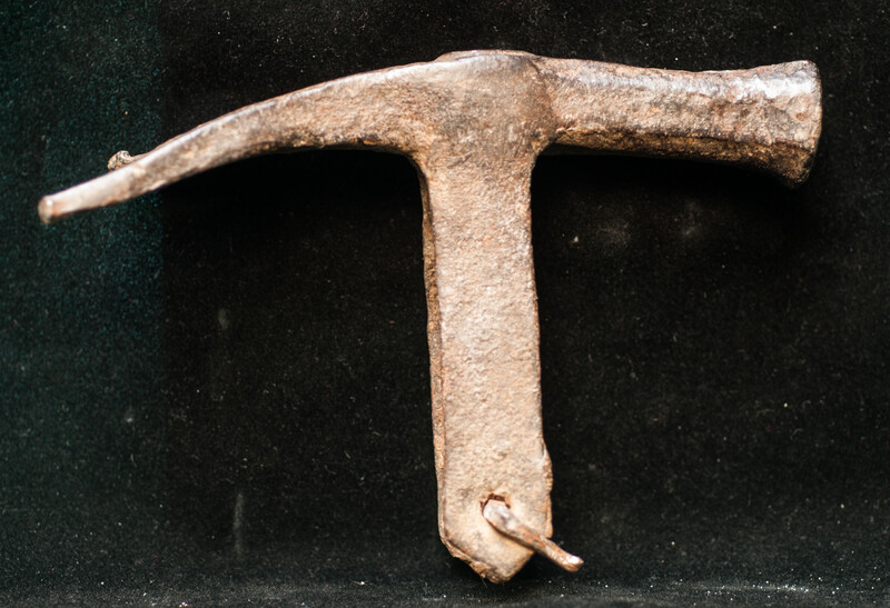A 17th C. Dutch hammer head.