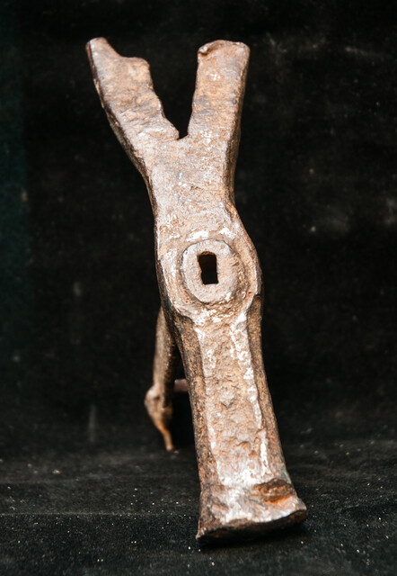 A 17th C. Dutch hammer head.