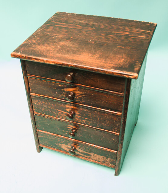 A 19th C watchmakers cabinet with five drawers.