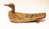 A 19th Century Dutch decoy duck with a lead weight.