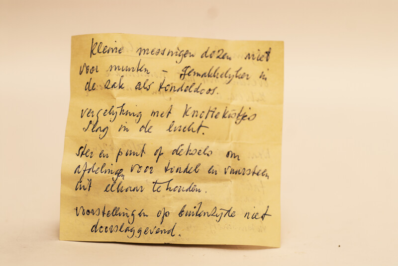 A brass tinderbox with flint and steel Dutch eighteenth century.