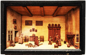 A diorama by Cornelis Bavelaar the Younger (1777-1831) of a serious household skirmish.