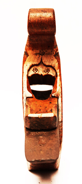 A Dutch 18th Century shipbuilders plane and a dated part of a panel raising plane.