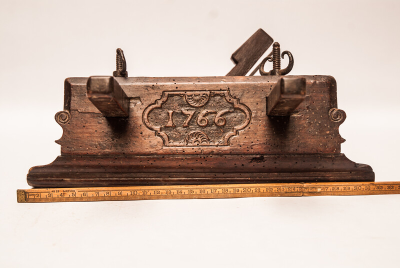 A Dutch rebate plane by Frans Moret dated 1766.