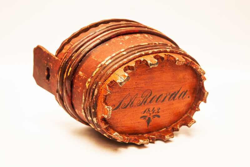 A nineteenth century Frisian buttercup signed and dated 