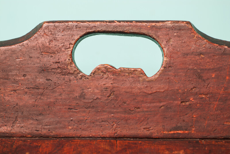 A nineteenth century small nicely decorated Dutch mangle tray.