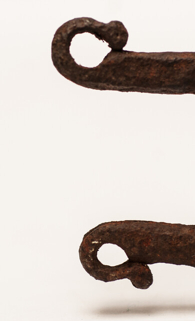 A rare 17th century iron plier for making lead bullets.