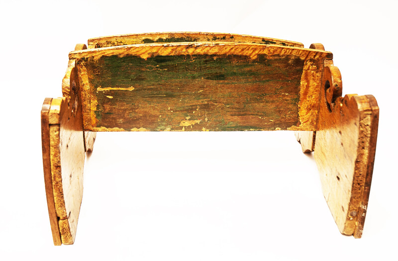 A seventeeth century oak Dutch bedstairs from a renowned collection.