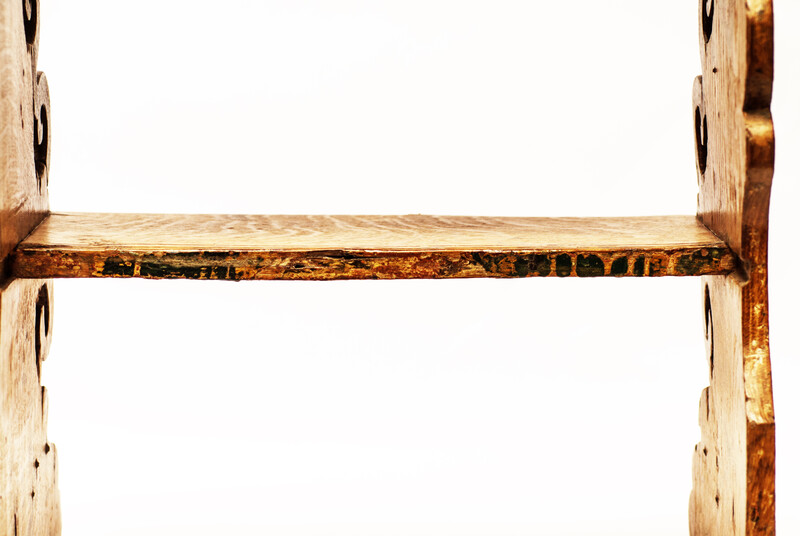 A seventeeth century oak Dutch bedstairs from a renowned collection.