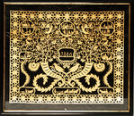 A very rare Dutch paper cutting with exquisite scenes of rural life and dated 1846.