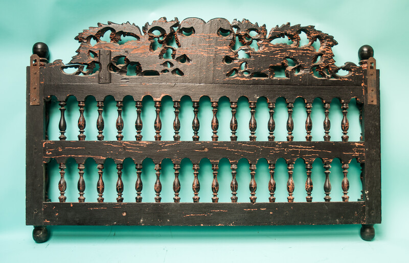 An 18th C. Dutch colonial wooden dish rack.