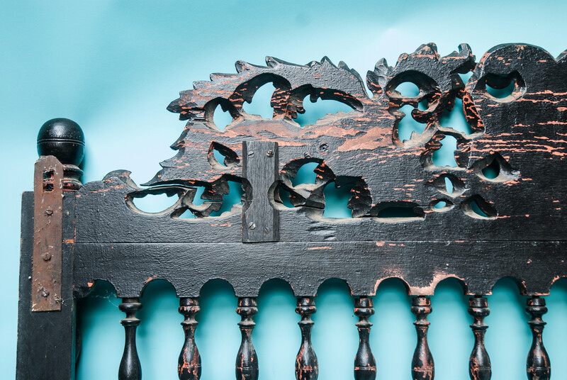 An 18th C. Dutch colonial wooden dish rack.