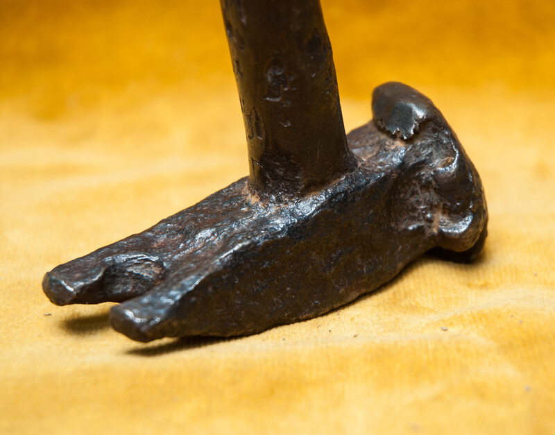 An all iron 18th C blacksmiths hammer.