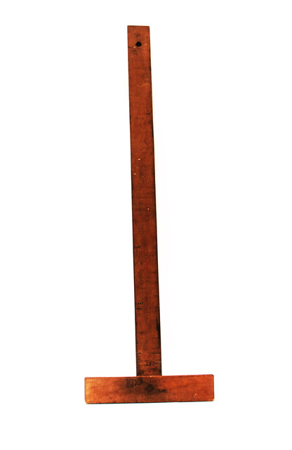 An early nineteenth century drawing hook with an attractive wing nut and signed 