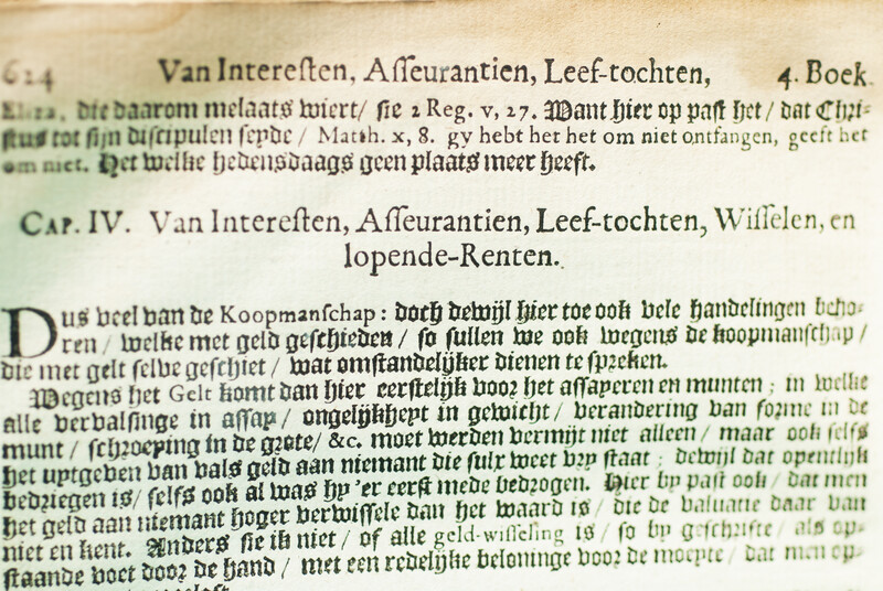An educational treatise in leather by H.S.van Alphen dated 1708.