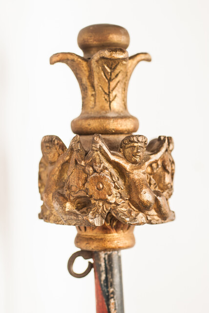 An eighteenth Century Dutch banner stick.