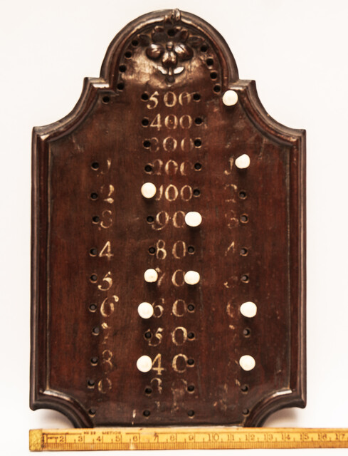 An eighteenth century Dutch Cuban Mahogany calculating board.