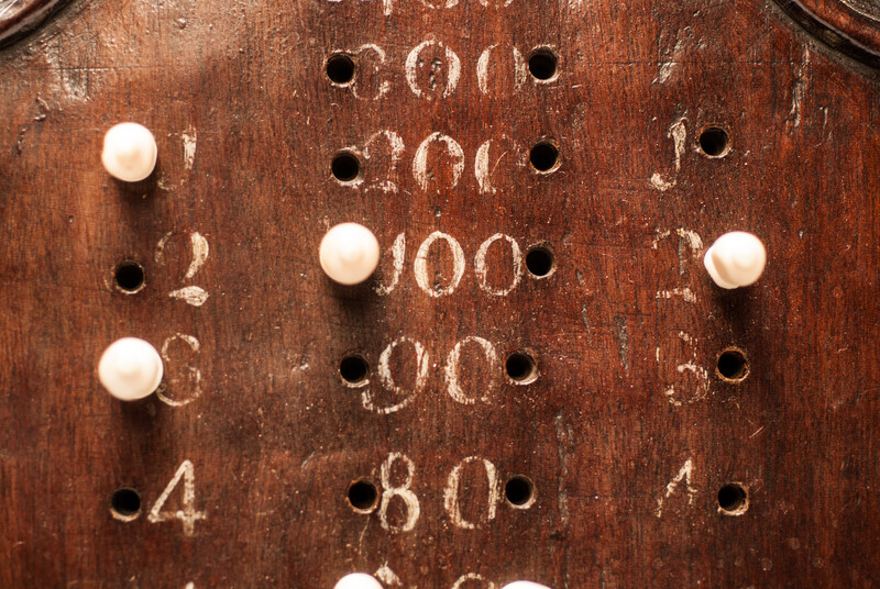 An eighteenth century Dutch Cuban Mahogany calculating board.