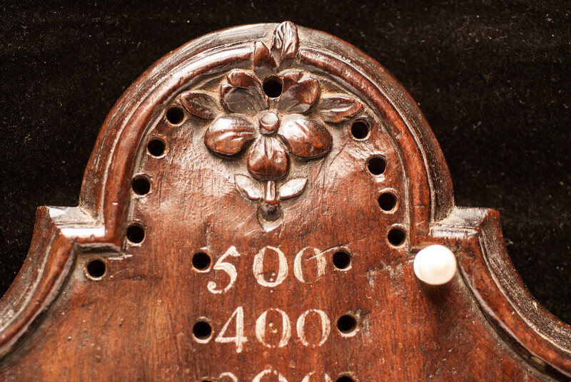 An eighteenth century Dutch Cuban Mahogany calculating board.