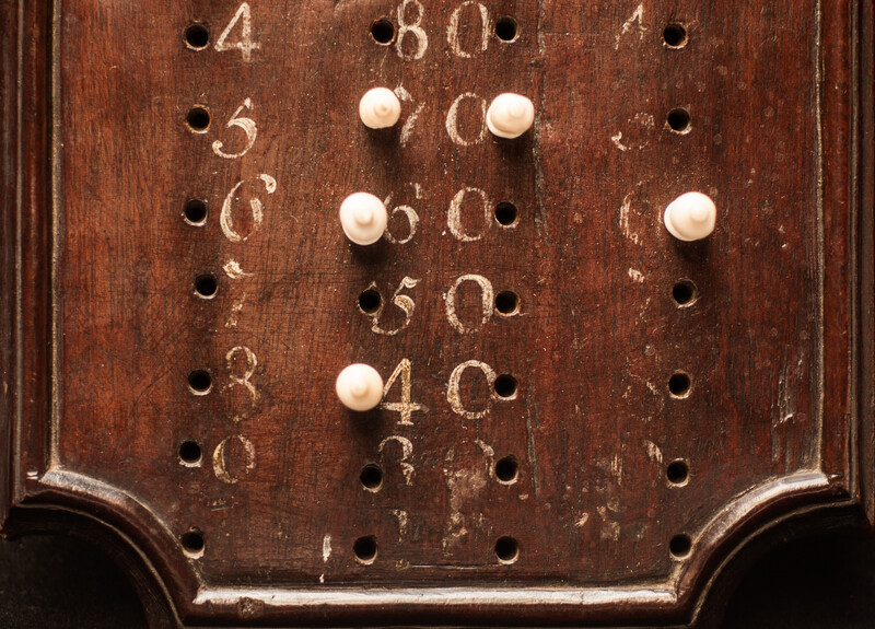 An eighteenth century Dutch Cuban Mahogany calculating board.