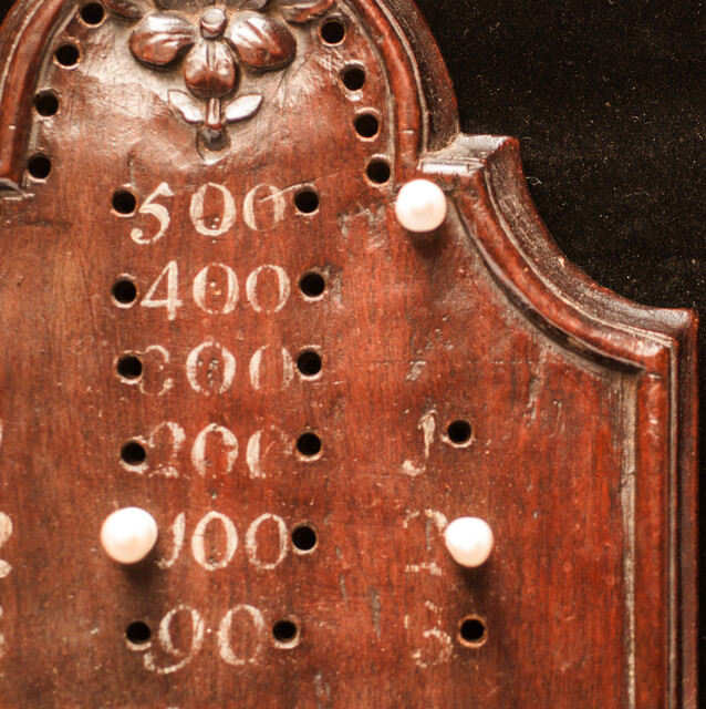 An eighteenth century Dutch Cuban Mahogany calculating board.