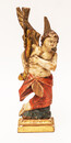 An eighteenth century wooden painted angel made in Zeeland.