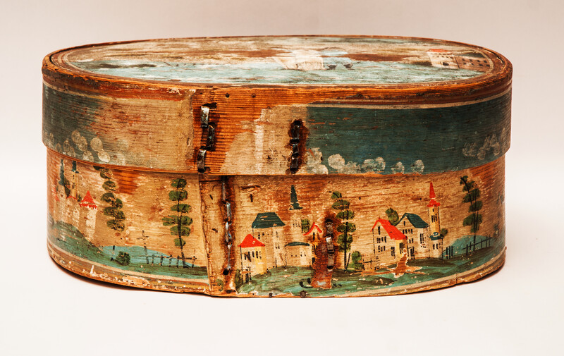 An eightteenth century German painted box.