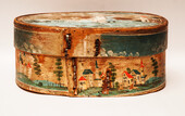 An eightteenth century German painted box.