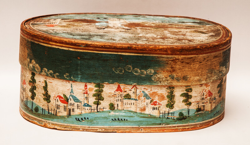 An eightteenth century German painted box.