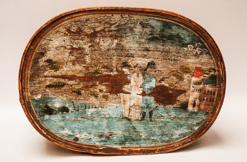 An eightteenth century German painted box.