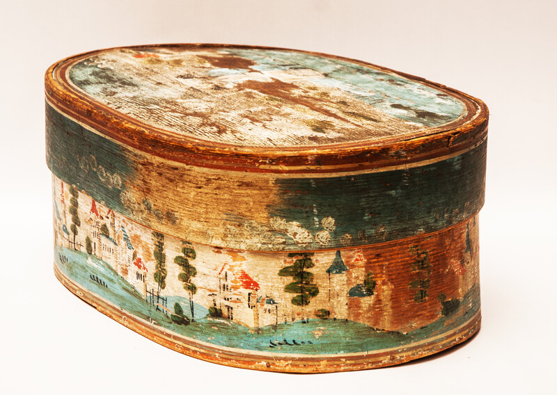 An eightteenth century German painted box.