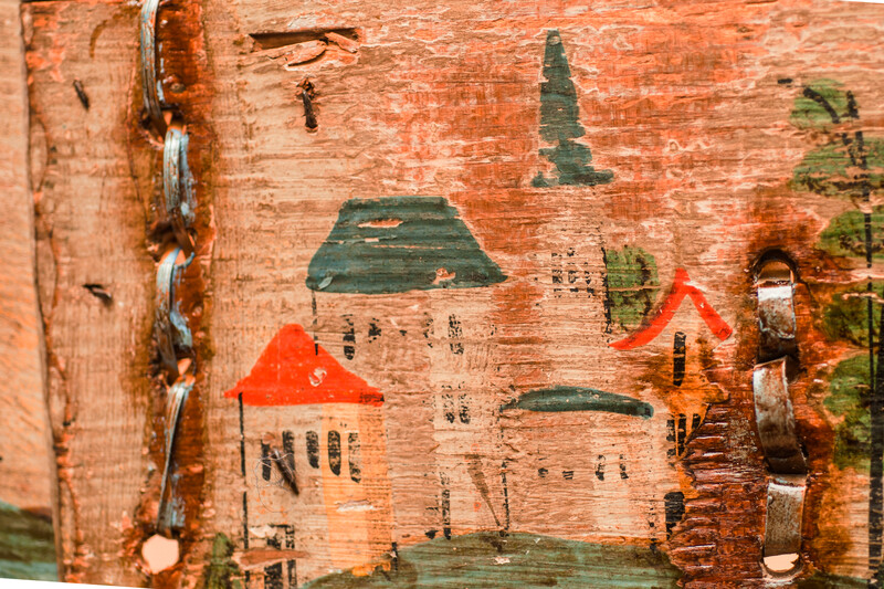 An eightteenth century German painted box.