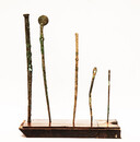 Five bronze Roman needles dating back to the second century AC found on Cyprus.