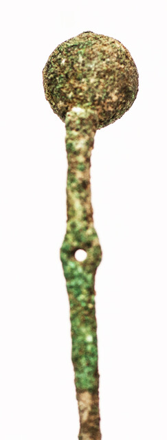 Five bronze Roman needles dating back to the second century AC found on Cyprus.