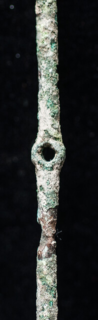 Five bronze Roman needles found in an excavation on the island of Cyprus. Second Century before Christ.