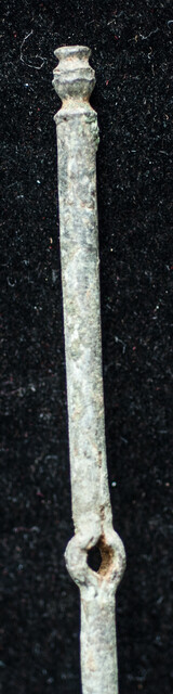 Five bronze Roman needles found in an excavation on the island of Cyprus. Second Century before Christ.