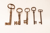 Five seventeenth century keys.