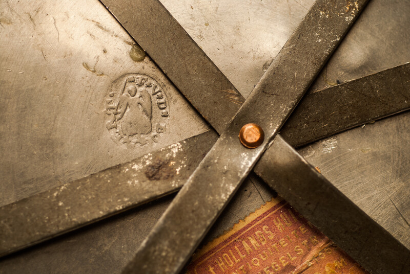Two eighteenth century pewter plates in mint condition.