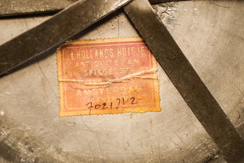 Two eighteenth century pewter plates in mint condition.