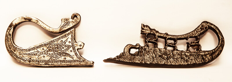 Two extensively decorated eighteenth century flint irons from Persia.