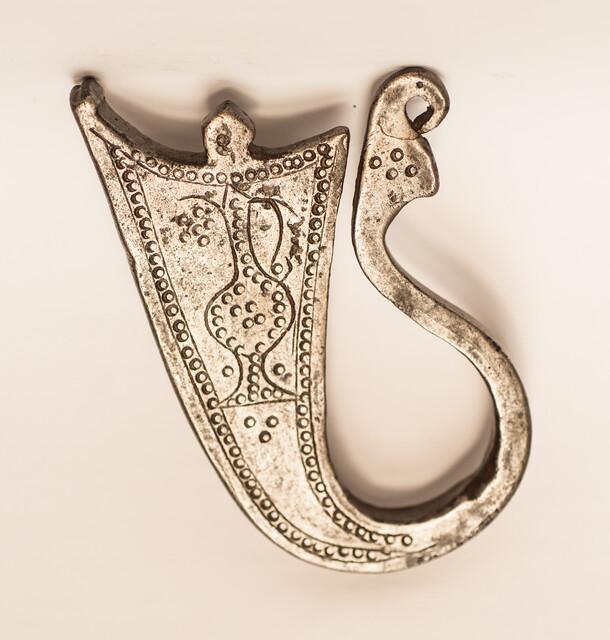 Two extensively decorated eighteenth century flint irons from Persia.