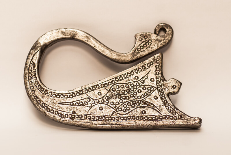 Two extensively decorated eighteenth century flint irons from Persia.