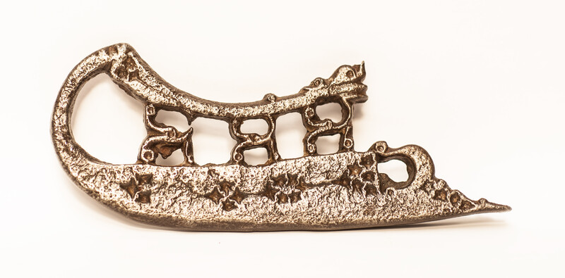 Two extensively decorated eighteenth century flint irons from Persia.