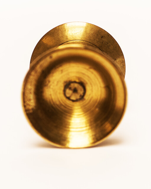 Two small brass candlesticks, Dutch, early nineteenth century.